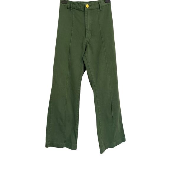 Big Bud Press Western Pants Green 100% Cotton Made in LA Women’s XS Workwear - Picture 1 of 9